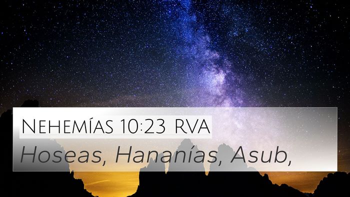 Nehemías 10:23 RVA Bible Verse Image