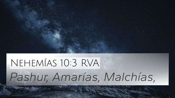 Nehemías 10:3 RVA Bible Verse Image