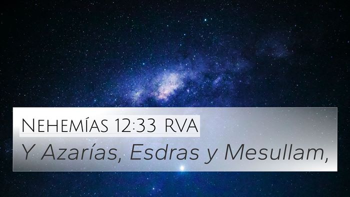 Nehemías 12:33 RVA Bible Verse Image