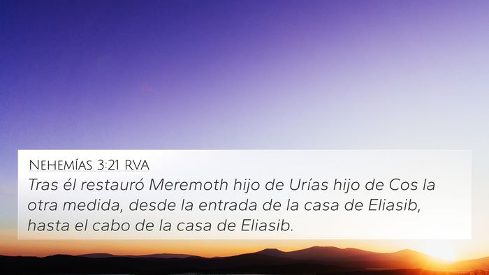 Nehemías 3:21 RVA Bible Verse Image