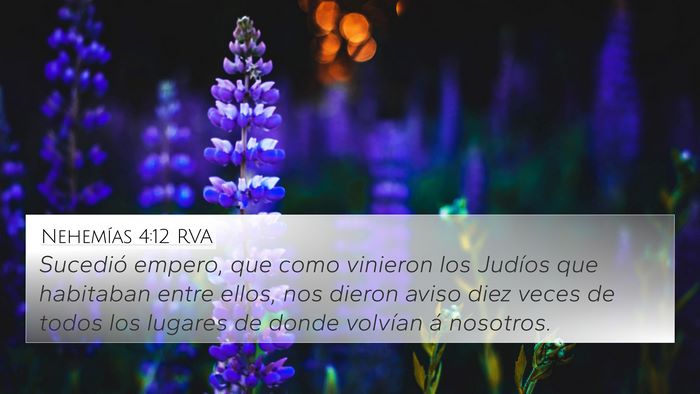 Nehemías 4:12 RVA Bible Verse Image