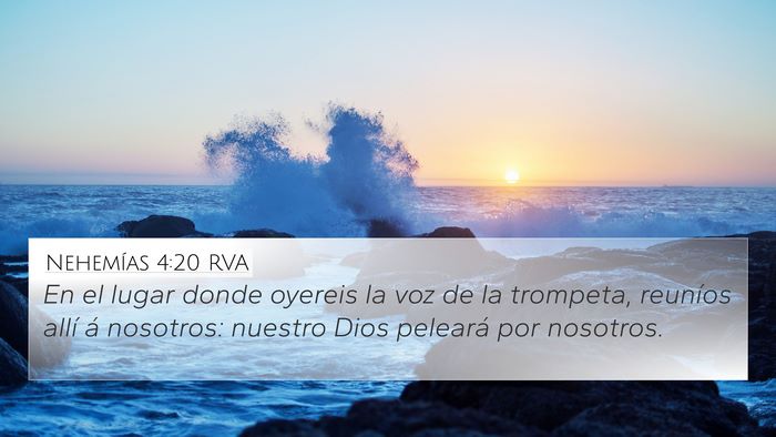 Nehemías 4:20 RVA Bible Verse Image