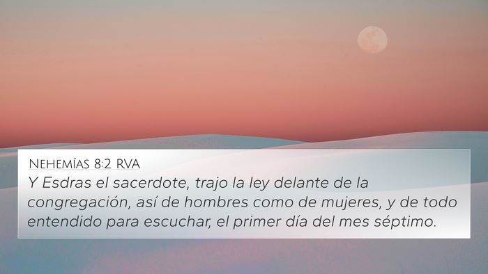 Nehemías 8:2 RVA Bible Verse Image