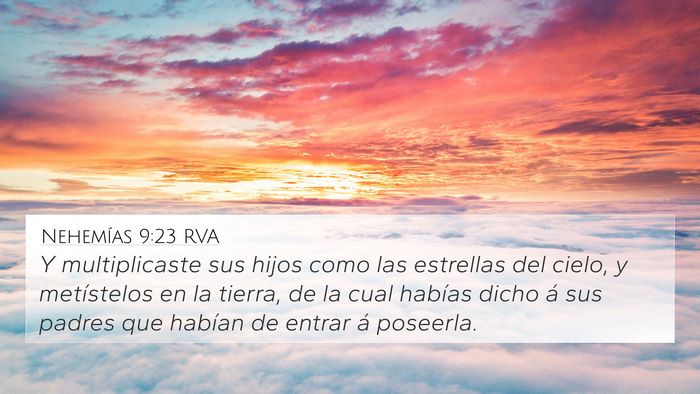 Nehemías 9:23 RVA Bible Verse Image