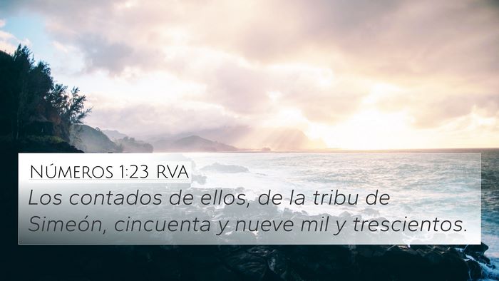 Números 1:23 RVA Bible Verse Image