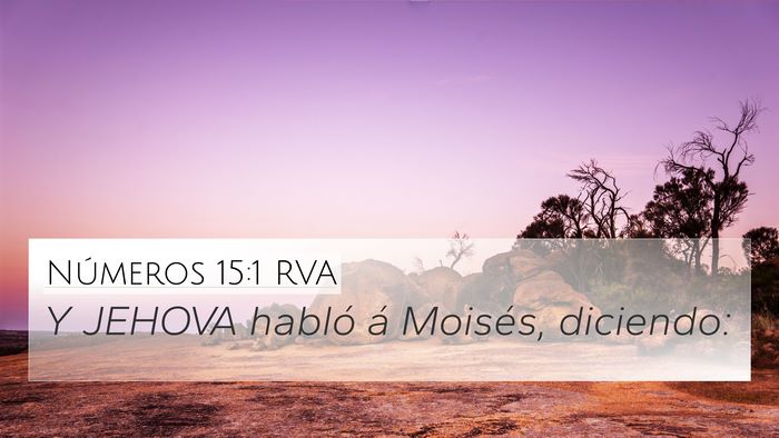 Números 15:1 RVA Bible Verse Image