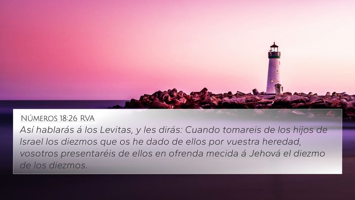 Números 18:26 RVA Bible Verse Image