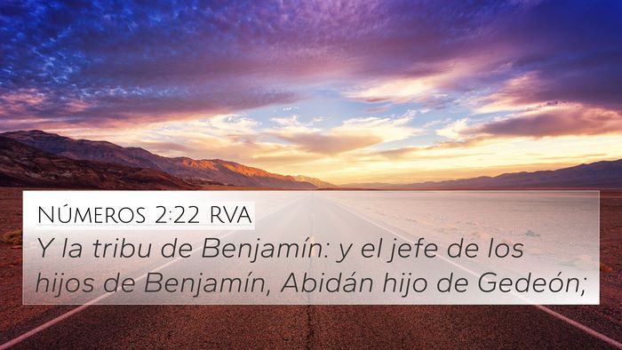 Números 2:22 RVA Bible Verse Image
