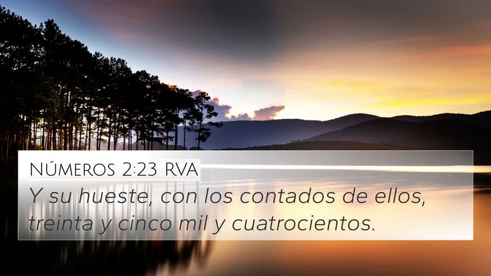Números 2:23 RVA Bible Verse Image