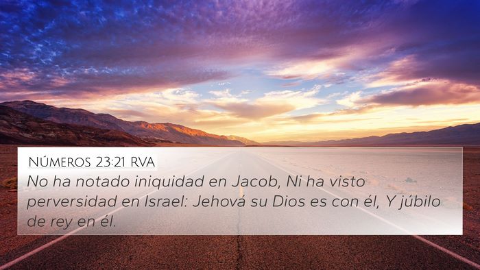 Números 23:21 RVA Bible Verse Image