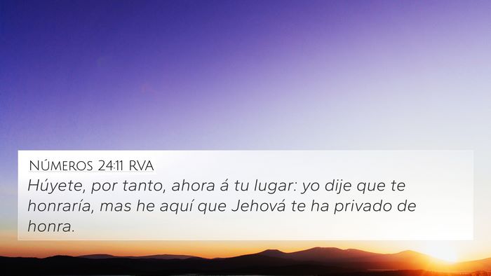 Números 24:11 RVA Bible Verse Image