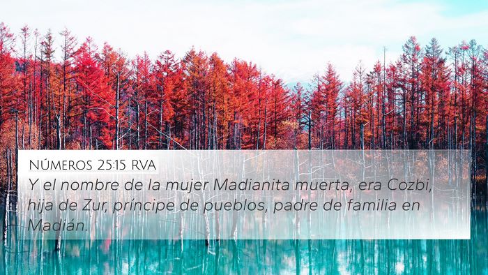 Números 25:15 RVA Bible Verse Image