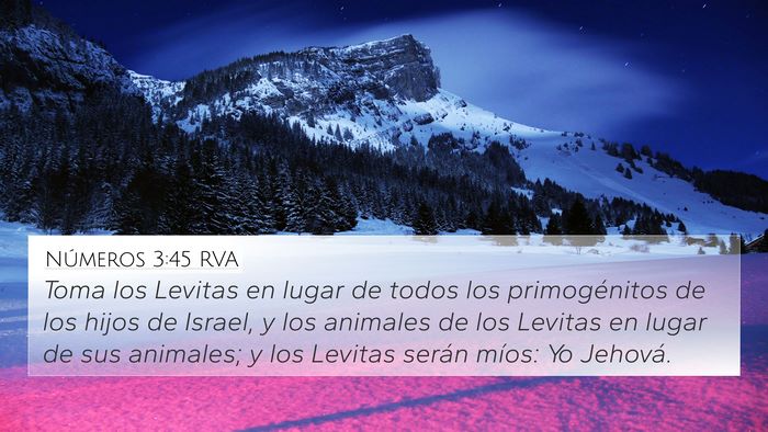 Números 3:45 RVA Bible Verse Image