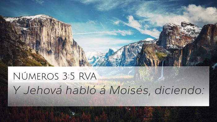 Números 3:5 RVA Bible Verse Image