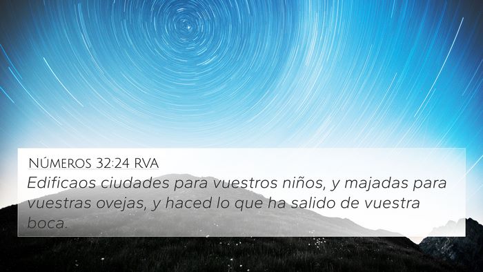 Números 32:24 RVA Bible Verse Image
