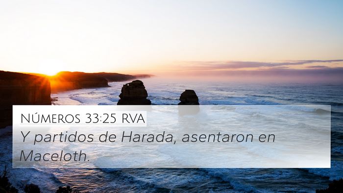 Números 33:25 RVA 4K Wallpaper - Y partidos de Harada, asentaron en - 4K Wallpaper Bible Verse