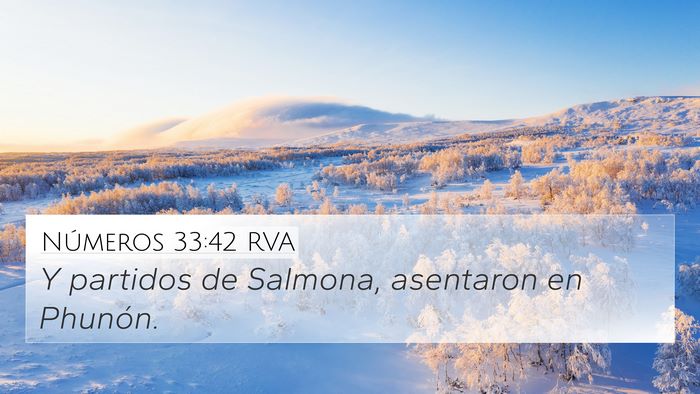 Números 33:42 RVA 4K Wallpaper - Y partidos de Salmona, asentaron en - 4K Wallpaper Bible Verse