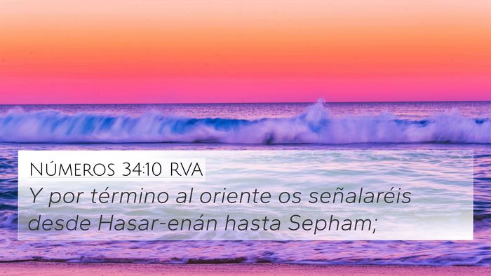 Números 34:10 RVA Bible Verse Image