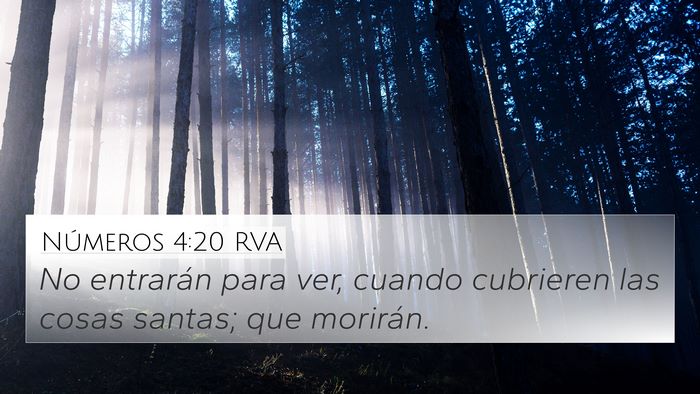 Números 4:20 RVA Bible Verse Image