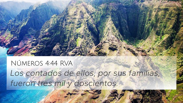 Números 4:44 RVA Bible Verse Image