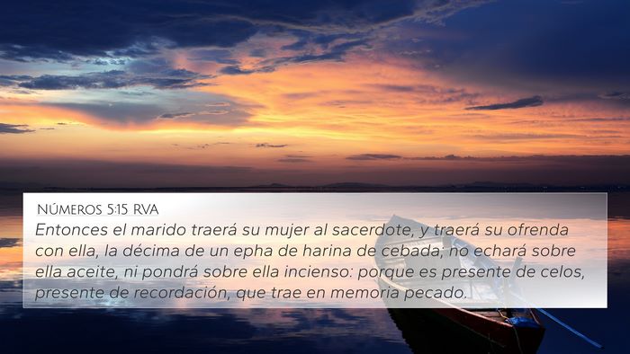 Números 5:15 RVA Bible Verse Image