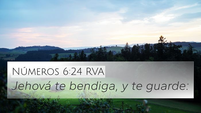 Números 6:24 RVA Bible Verse Image