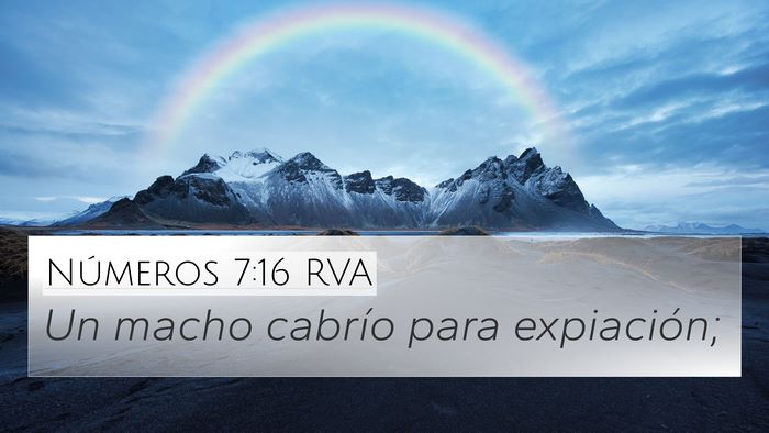 Números 7:16 RVA Bible Verse Image