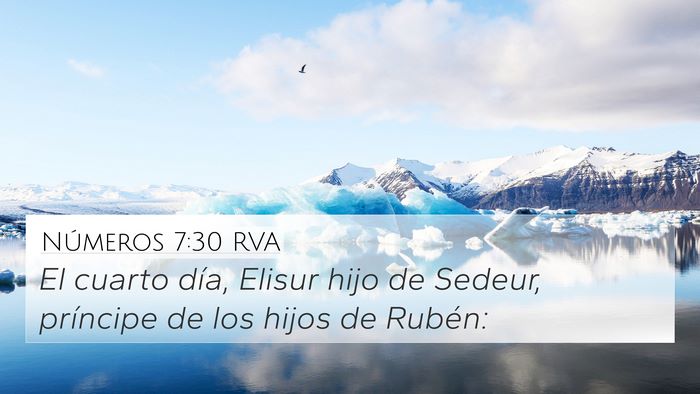 Números 7:30 RVA Bible Verse Image