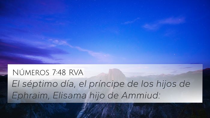 Números 7:48 RVA Bible Verse Image