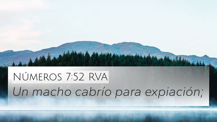 Números 7:52 RVA 4K Wallpaper - Un macho cabrío para - 4K Wallpaper Bible Verse