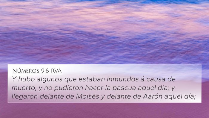 Números 9:6 RVA Bible Verse Image