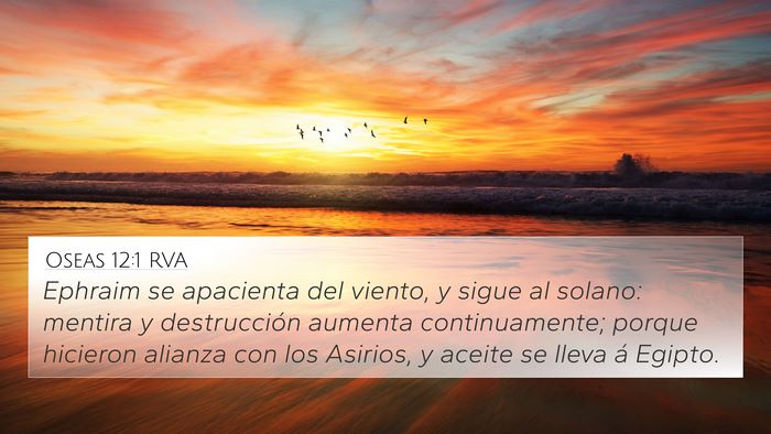 Oseas 12:1 RVA Bible Verse Image