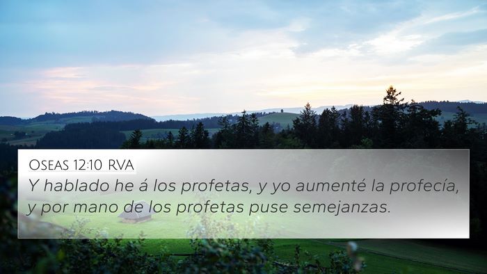 Oseas 12:10 RVA Bible Verse Image