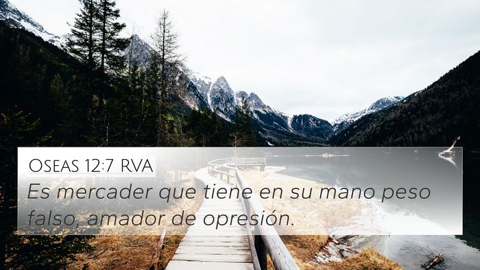 Oseas 12:7 RVA Bible Verse Image