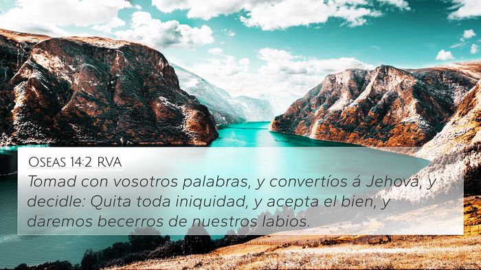 Oseas 14:2 RVA Bible Verse Image