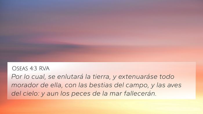 Oseas 4:3 RVA Bible Verse Image