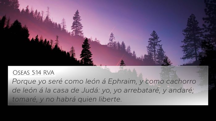 Oseas 5:14 RVA Bible Verse Image