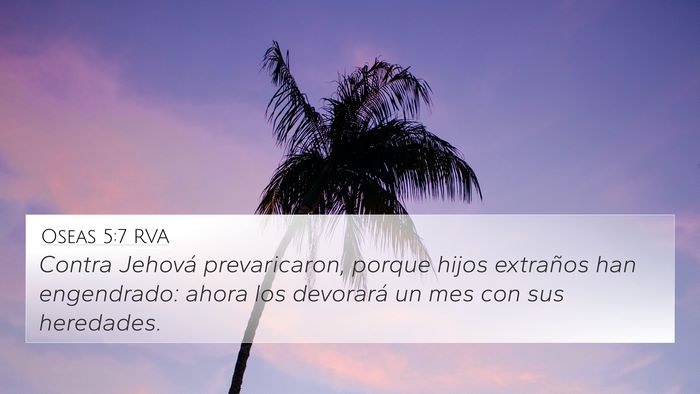 Oseas 5:7 RVA Bible Verse Image