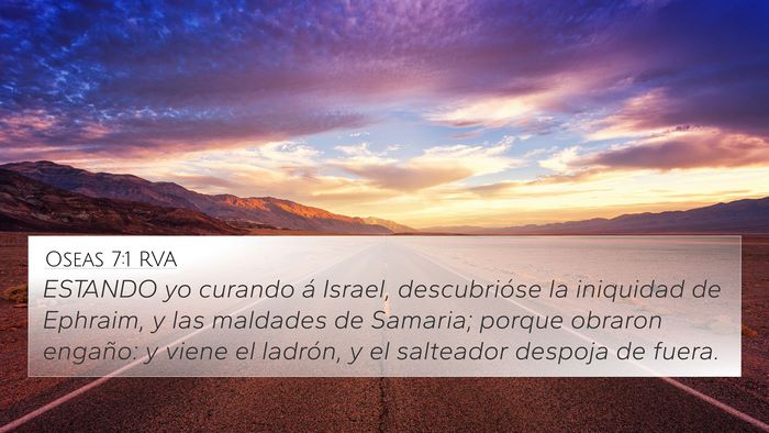 Oseas 7:1 RVA Bible Verse Image