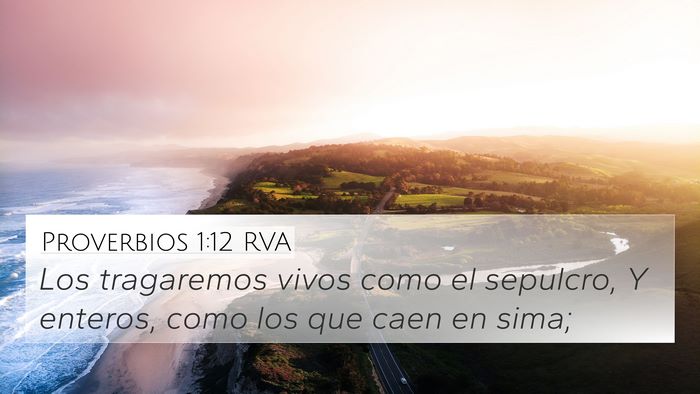 Proverbios 1:12 RVA Bible Verse Image