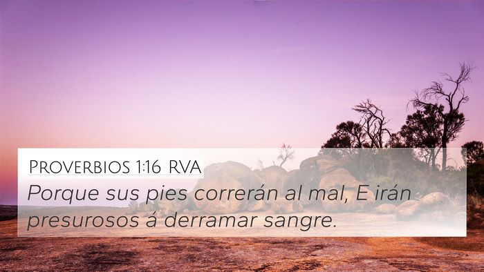 Proverbios 1:16 RVA Bible Verse Image