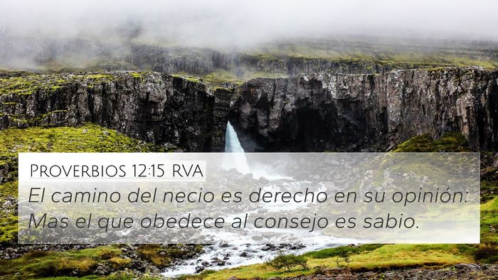 Proverbios 12:15 RVA Bible Verse Image