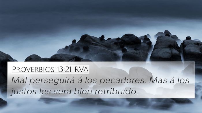 Proverbios 13:21 RVA Bible Verse Image
