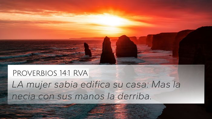 Proverbios 14:1 RVA Bible Verse Image