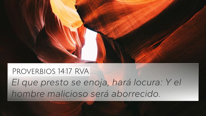 Proverbios 14:17 RVA Bible Verse Image