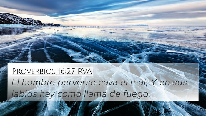 Proverbios 16:27 RVA Bible Verse Image