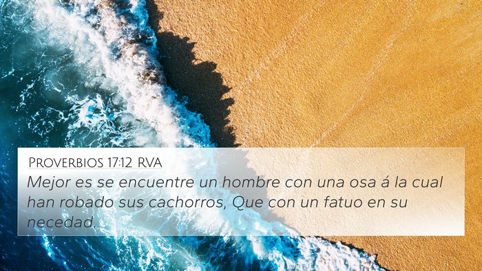 Proverbios 17:12 RVA Bible Verse Image