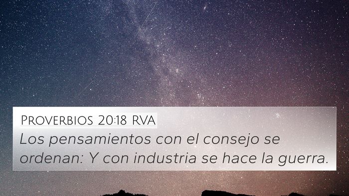 Proverbios 20:18 RVA Bible Verse Image