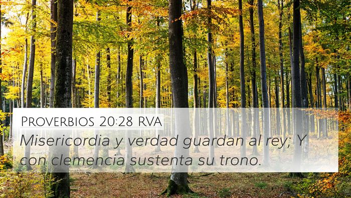 Proverbios 20:28 RVA Bible Verse Image