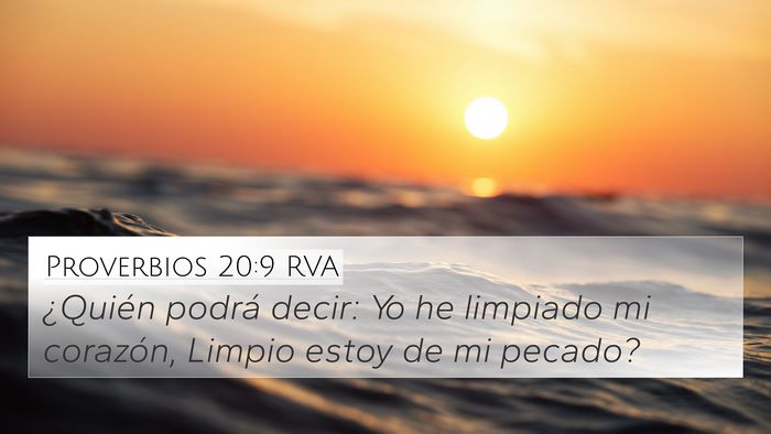 Proverbios 20:9 RVA Bible Verse Image